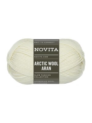 Novita Novita -  Arctic Wool Aran 100g 025 blizzard Novita Novita -  Arctic Wool Aran 100g 025 blizzard