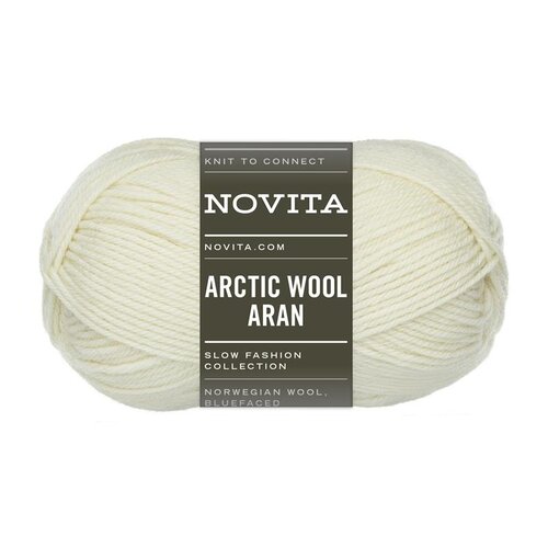 Novita Novita - Arctic Wool Aran 100g 025 blizzard Novita Novita - Arctic Wool Aran 100g 025 blizzard