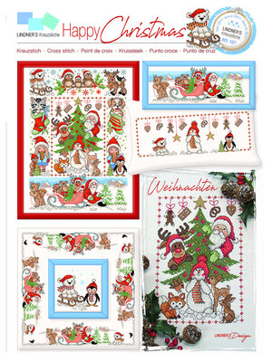 Lindner’s Kreuzstiche Patroon Lindner 167 - Happy Christmas