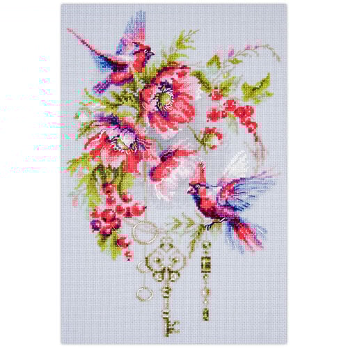 Magic Needle Borduurpakket Keys to be Happy - Magic Needle Magic Needle Borduurpakket Keys to be Happy - Magic Needle