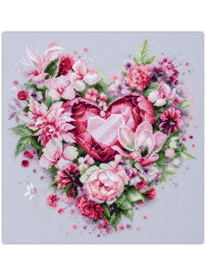 Magic Needle Borduurpakket Blooming Heart - Magic Needle