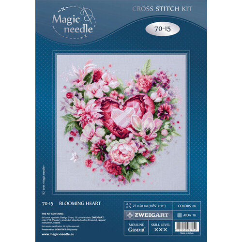 Magic Needle Borduurpakket Blooming Heart - Magic Needle