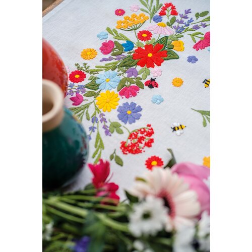 Vervaco Loper kit Kleurrijke wereld van bloemen