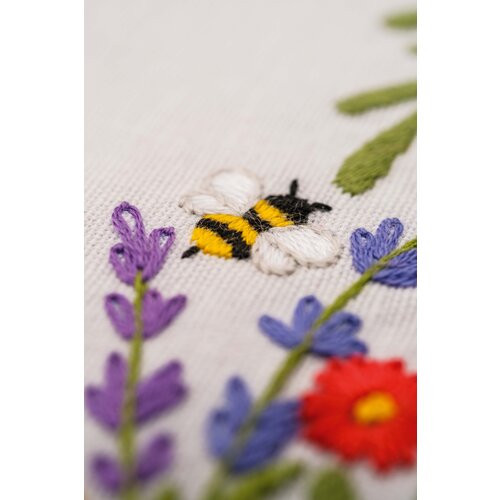 Vervaco Tafelkleed kit Kleurrijke wereld van bloemen