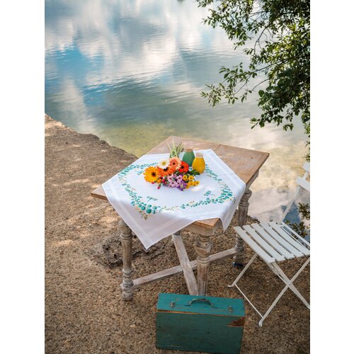 Vervaco Tafelkleed kit Eucalyptus