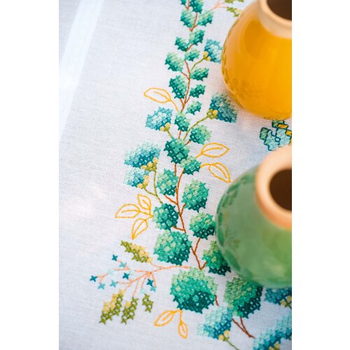 Vervaco Tafelkleed kit Eucalyptus