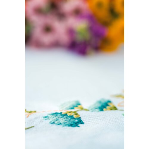 Vervaco Tafelkleed kit Eucalyptus