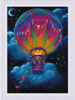 RIOLIS Borduurpakket Hot Air Balloon - RIOLIS