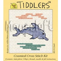 Borduurpakket Dolphin - Mouseloft Tiddlers