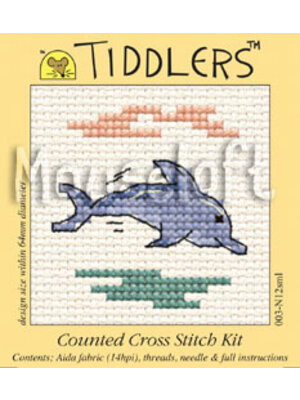 Mouseloft Borduurpakket Dolphin - Mouseloft Tiddlers