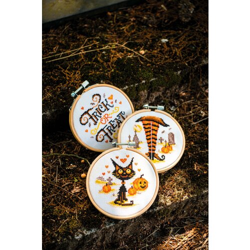 Vervaco Miniatuur kit Halloween set van 3 Vervaco Miniatuur kit Halloween set van 3