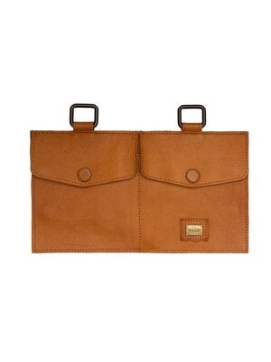 Muud Muud Carita H - Afneembare leren tas met praktische details 21x12cm