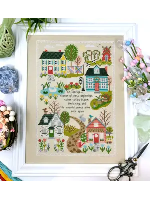 Tiny Modernist Borduurpatroon Spring Traditions Sampler