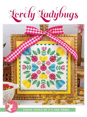 It's Sew Emma Borduurpatroon Lovely Ladybugs - It's Sew Emma