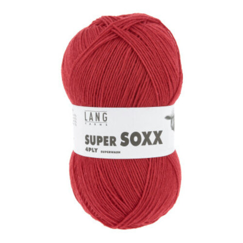 Lang Yarns Lang Yarns | Super Socks 4PLY | 0060 Rood (4-draads) Lang Yarns Lang Yarns | Super Socks 4PLY | 0060 Rood (4-draads)