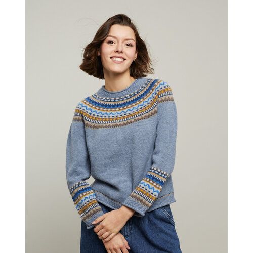 Lamana Breipakket Lamana - Pullover Cara (Blauw) Lamana Breipakket Lamana - Pullover Cara (Blauw)