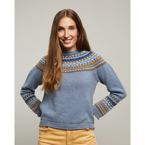 Lamana Breipakket Lamana - Pullover Cara (Blauw) Lamana Breipakket Lamana - Pullover Cara (Blauw)