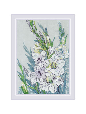 RIOLISf Borduurpakket White Gladioli - RIOLIS RIOLISf Borduurpakket White Gladioli - RIOLIS