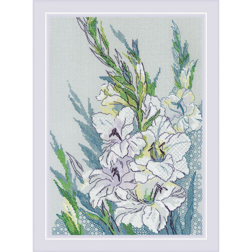 RIOLIS Borduurpakket White Gladioli - RIOLIS RIOLIS Borduurpakket White Gladioli - RIOLIS