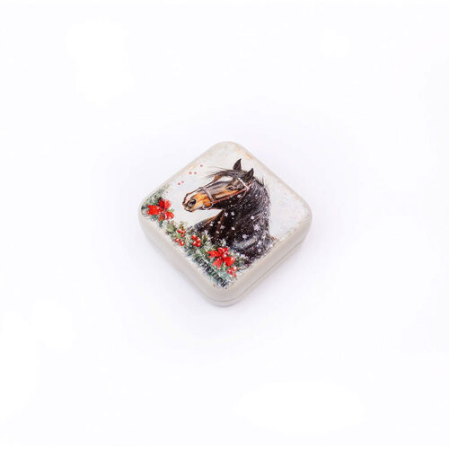 Leti Stitch Winter Horse Metallic Box - Leti Stitch