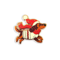 Needle Minder Santa Dachshund - Leti Stitch