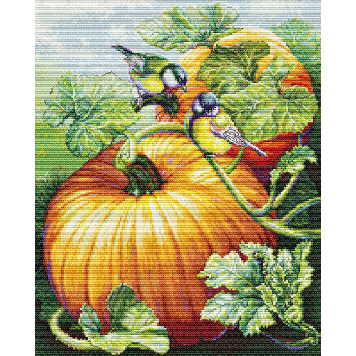 Luca-S Borduurpakket Birdies On Pumpkin - Luca-S Luca-S Borduurpakket Birdies On Pumpkin - Luca-S
