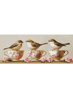 Luca-S Borduurpakket Three Dainty Birds - Luca-S