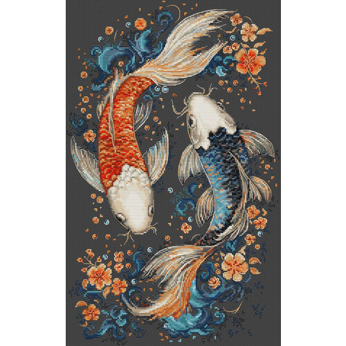 Luca-S Borduurpakket Two Magic Fish - Luca-S Luca-S Borduurpakket Two Magic Fish - Luca-S