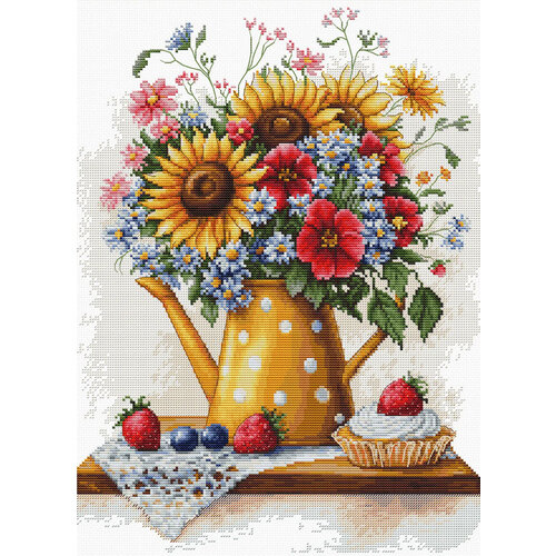 Luca-S Borduurpakket Summer Flowers - Luca-S Luca-S Borduurpakket Summer Flowers - Luca-S