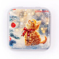 Merry Meow Metallic Box - Leti Stitch