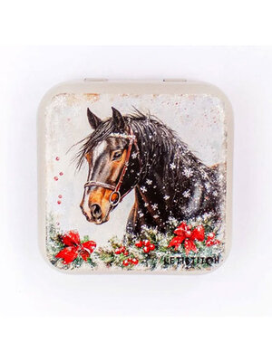 Leti Stitch Winter Horse Metallic Box - Leti Stitch
