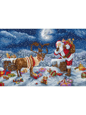 Leti Stitch Borduurpakket Silent Night Gift - Leti Stitch