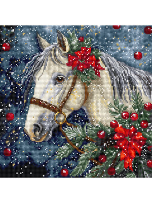 Leti Stitch Borduurpakket Winter Horse - Leti Stitch