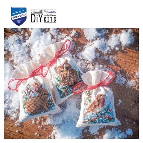 Vervaco Kruidenzakje kit Kerst - set van 3