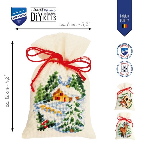Vervaco Kruidenzakje kit Kerst - set van 3