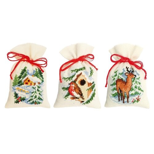 Vervaco Kruidenzakje kit Kerst - set van 3