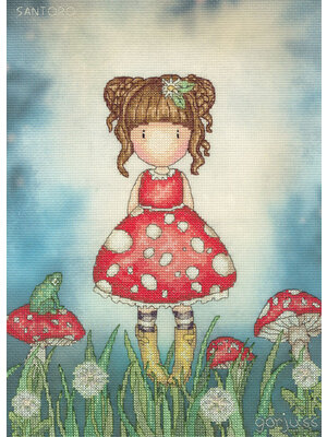 Bothy Threads Borduurpakket Gorjuss - Little Mushroom - Bothy Threads