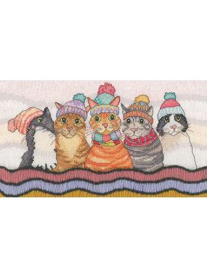 Bothy Threads Borduurpakket Emma Ball - A Cosy Clowder - Bothy Threads