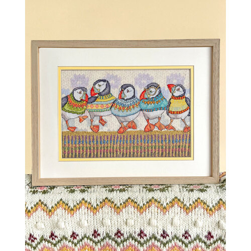 Bothy Threads Borduurpakket Emma Ball - A Fair Isle Flock - Bothy Threads