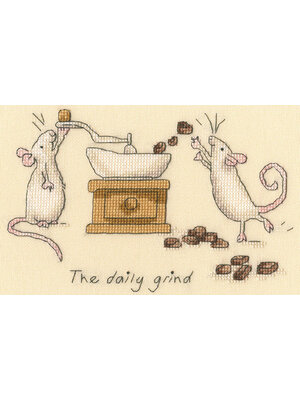 Bothy Threads Borduurpakket Anita Jeram - The Daily Grind - Bothy Threads