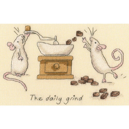 Bothy Threads Borduurpakket Anita Jeram - The Daily Grind - Bothy Threads