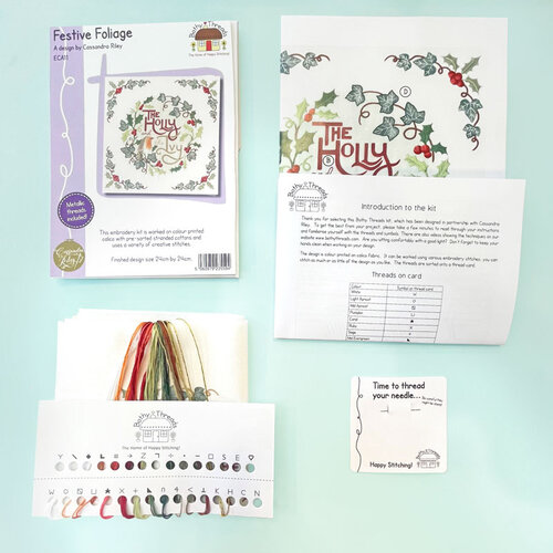 Bothy Threads Vrij borduren pakket Cassandra Riley - Festive Foliage - Bothy Threads
