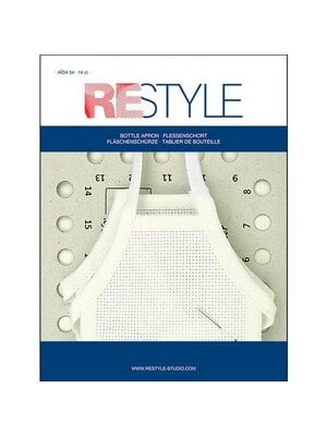 Restyle Restyle |  Flessenschort 2 stuks | aïda borduurstof 14-count  | 10x15 cm