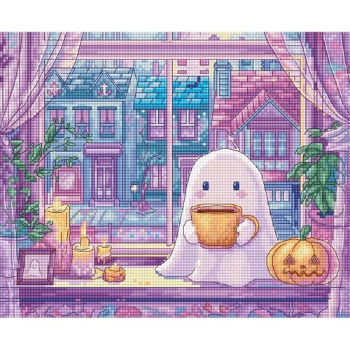 Leti Stitch Borduurpakket Pumpkin Latte Nights - Leti Stitch