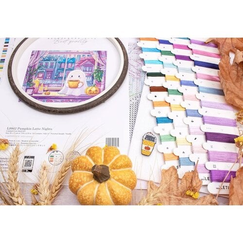 Leti Stitch Borduurpakket Pumpkin Latte Nights - Leti Stitch