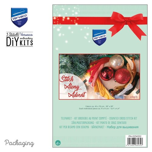 Vervaco Materialenpakket kit Secret Stitch Along Advent 2025/3