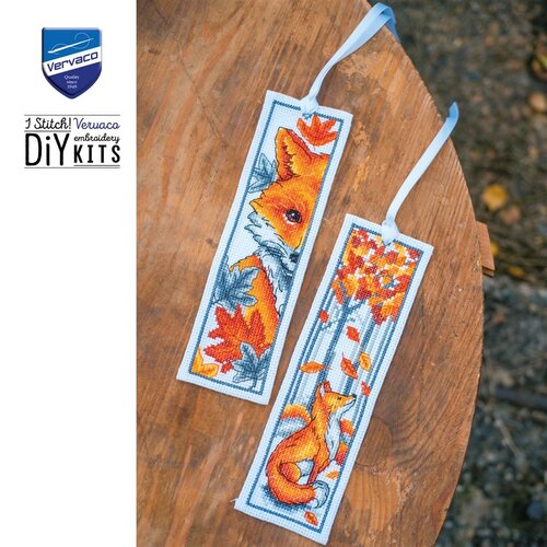 Vervaco Bladwijzer kit Vossen set van 2 Vervaco Bladwijzer kit Vossen set van 2