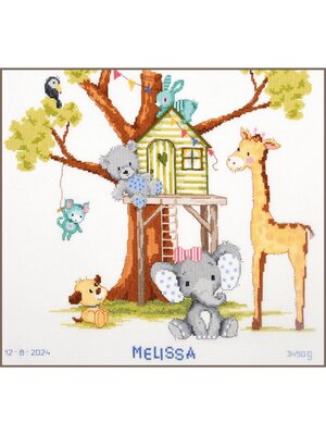 Vervaco Telpakket kit Aan de boomhut Vervaco Telpakket kit Aan de boomhut