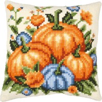 Kruissteekkussen kit Pompoenen