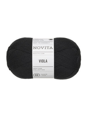 Novita Novita - Viola - 099 Black - 100 gram Novita Novita - Viola - 099 Black - 100 gram